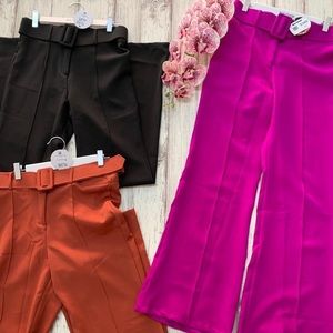 High pants with belt